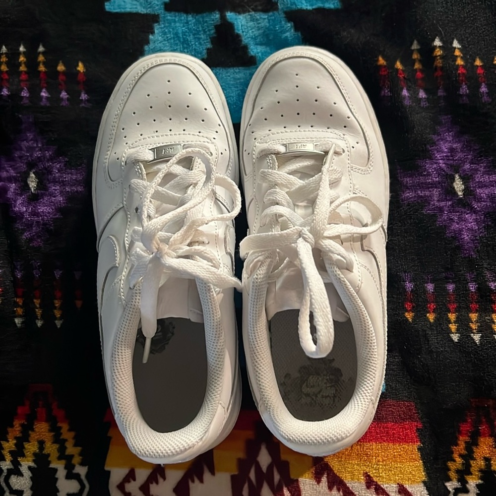 Nike Airforce 1, youth size 6, women’s size 8. Good condition.